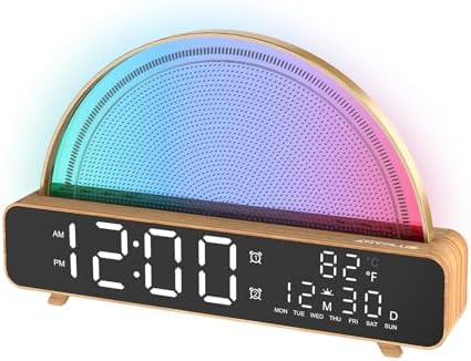 Sunrise Alarm Clock with 13 Soothing Sounds and Gentle Light