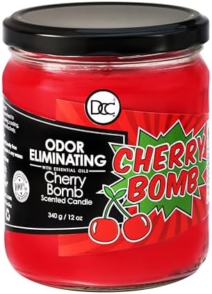 Cherry Bomb Odor Eliminating Candle - 80 Hour Burn