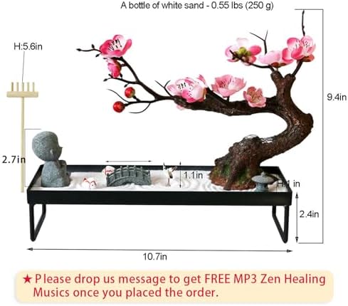 Mini Zen Garden Kit for Desk Stress Relief
