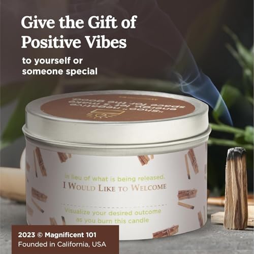 Magnificent 101 Palo Santo Candle for Smudging