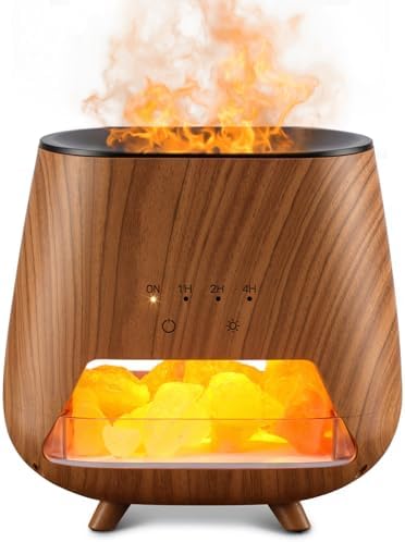 Essential Oil Diffuser with Himalayan Salt and LED Light