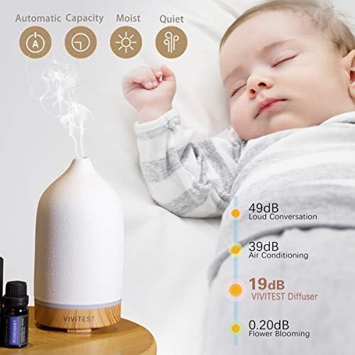 VIVITEST Ceramic Diffuser with Aromatherapy