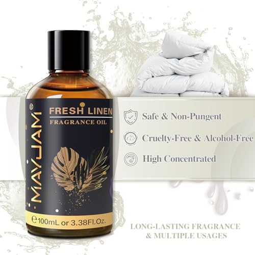 Fresh Linen Fragrance Oils 100ML with Glass Dropper