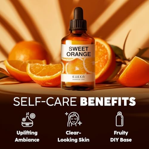 KUKKA Orange Essential Oil 4 Fl Oz Aromatherapy