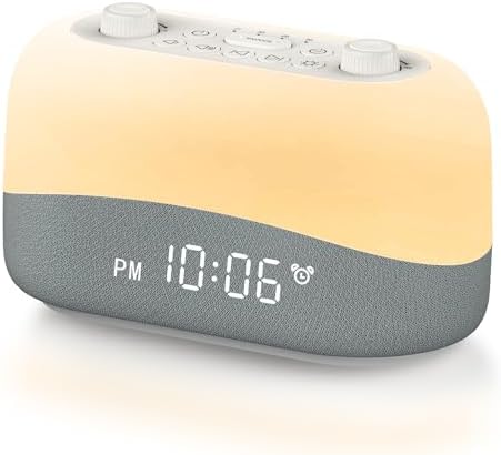 Dreamegg Sound Machine Alarm Clock with 29 Sounds and Night Light
