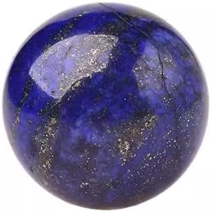 Lapis Lazuli Healing Crystal Sphere with Wooden Stand