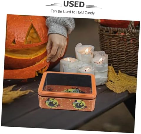 Beaupretty Halloween Tinplate Storage Box
