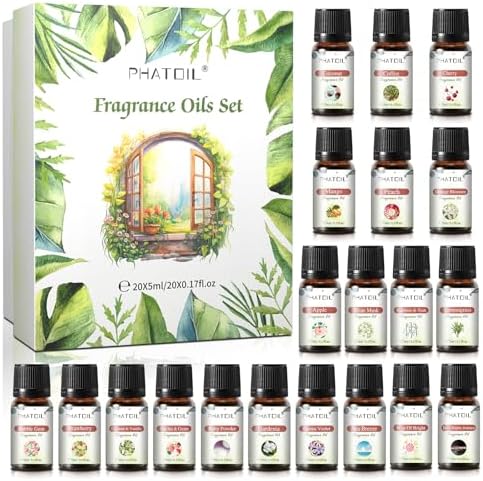 Coconut 20 Pcs Fragrance Oil Set for Diffusers and DIY