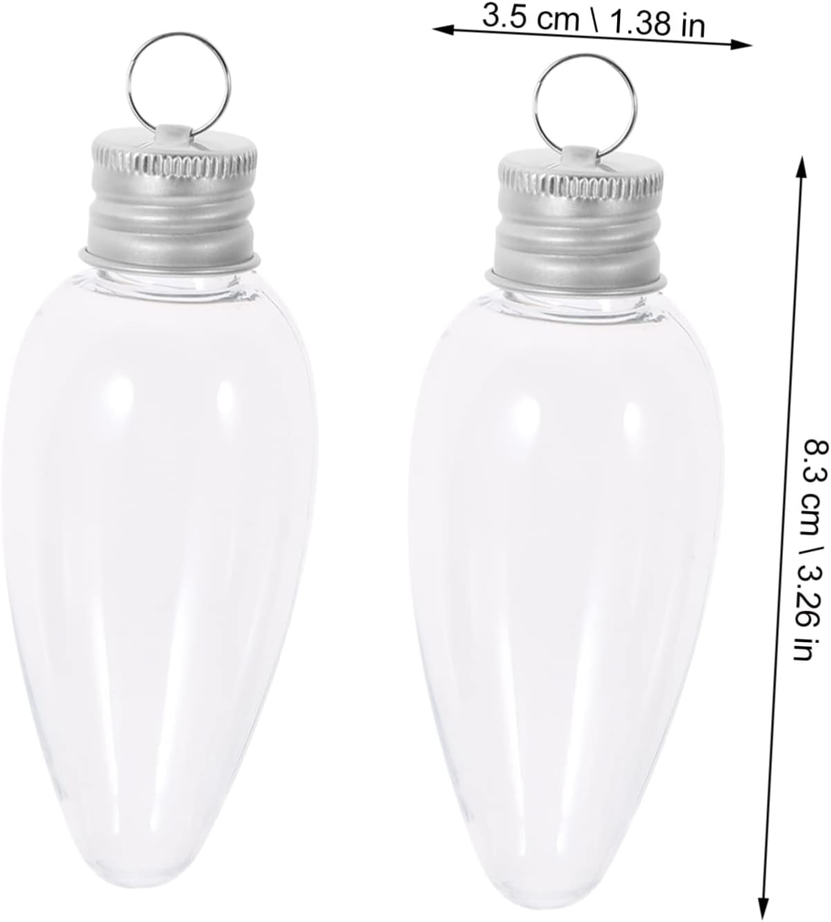 12pcs Bulb Shape Candy Containers for Parties and Weddings