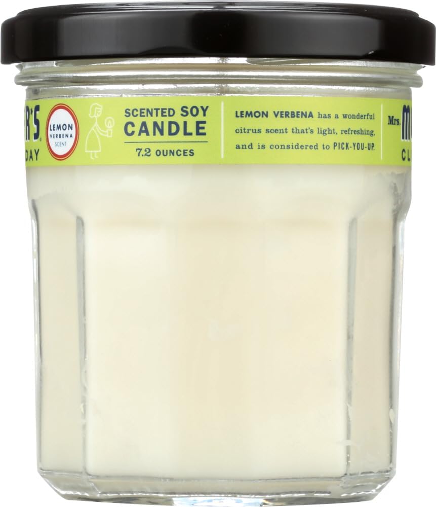 Mrs Meyers Lemon Verbena Soy Candle