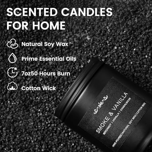 Inayou Men Scented Candles 6 Pack Aromatherapy Gift