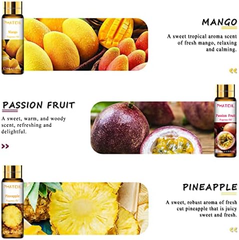 PHATOIL 9PCS Fruity Essential Oils Gift Set