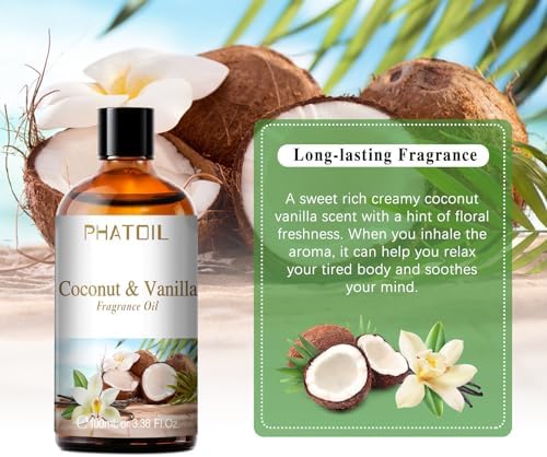 PHATOIL Coconut Vanilla Aromatherapy Oils 100ml