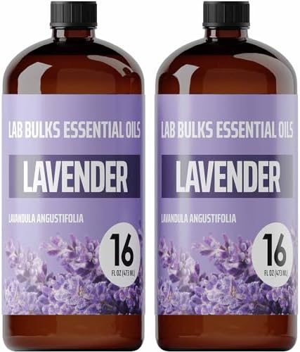 2-Pack Lavender Essential Oil 16 oz Bulk