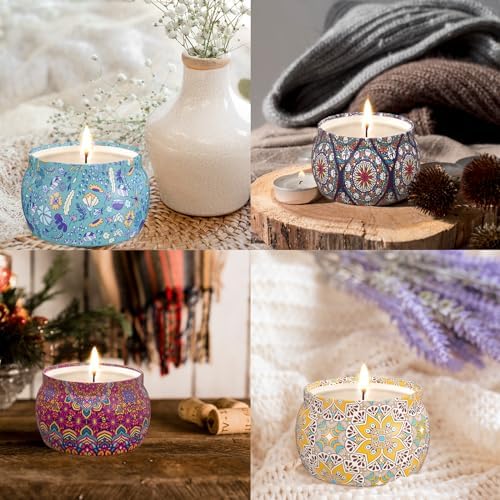 TranquilBliss Scented Candle Set 4 Pack