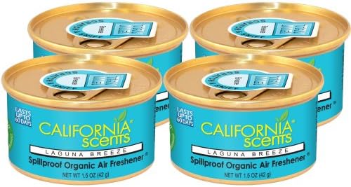 California Scents Spillproof Organic Air Freshener Pack of 4