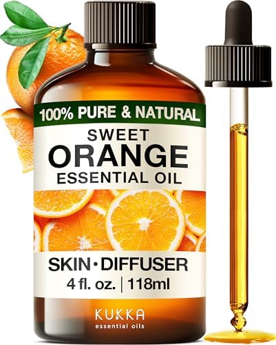 KUKKA Orange Essential Oil 4 Fl Oz Aromatherapy
