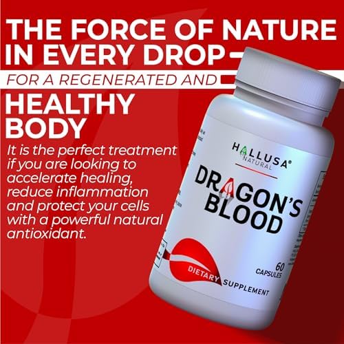 Dragons Blood Capsules 1000 Mg 60 Count for Digestion Support