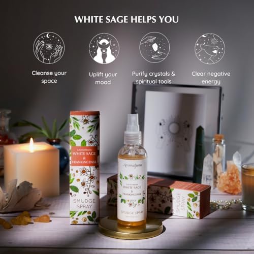 Aromafume White Sage Frankincense Smudge Spray 100ml