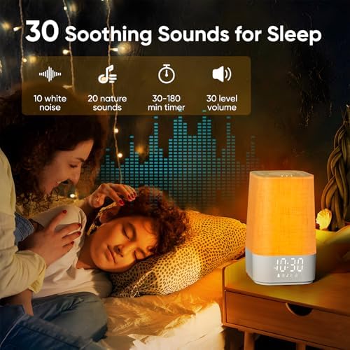 APUZOM Sound Machine with 30 Soothing Sounds Sleep Timer