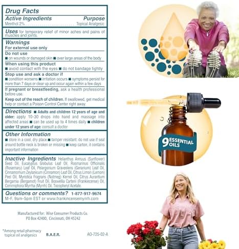 Frankincense and Myrrh Arthritis Pain Relief Oil - 2 Pack