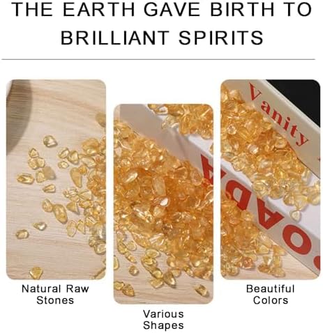 22LB Citrine Crystal Chips for Chakra Balancing and Decor