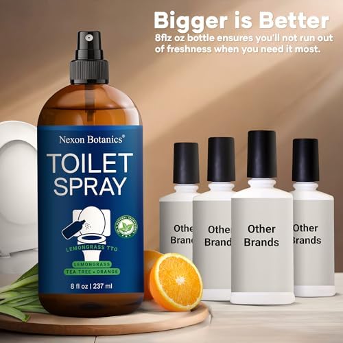 Lemongrass Tea Tree Toilet Spray 8 Fl Oz - Natural Odor Eliminator