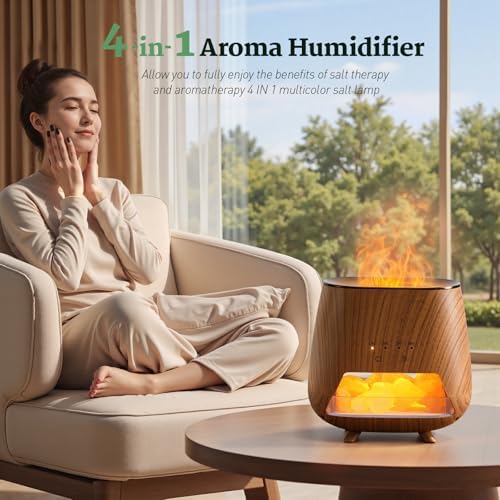 JJNJJN 200ml Aromatherapy Diffuser with LED Light and Humidifier