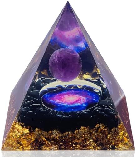 Orgone Pyramid Amethyst Obsidian for Positive Energy