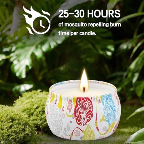 Feibao Citronella Candles 12Pack 360 Hour Burn