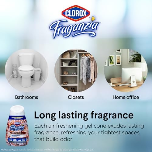 Clorox Fraganzia Gel Air Freshener Cone Vanilla Sugar Cookie 6 Ounce