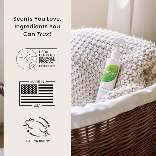 Grow Fragrance Scented Fabric Room Air Freshener Spray - 5 oz Bamboo 2-Pack