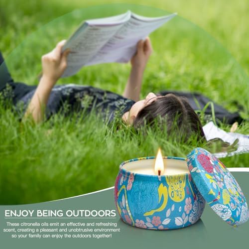 Feibao Citronella Candles 12Pack 360 Hour Burn