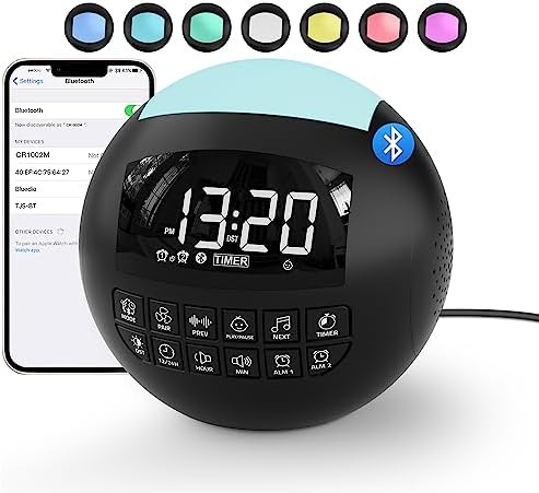 ROCAM 5-in-1 White Noise Machine with Bluetooth and Night Light