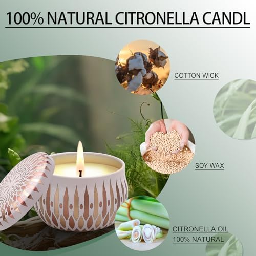 16 Pack Citronella Candles Outdoor