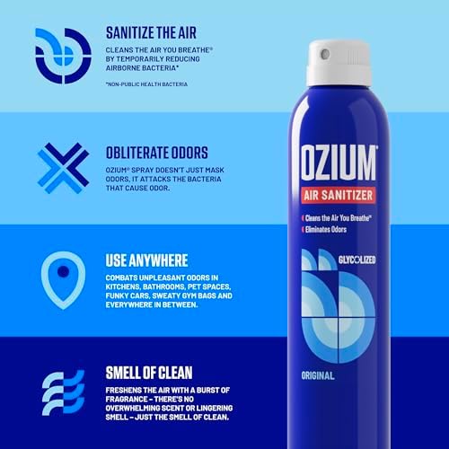 Ozium 08 oz Air Sanitizer Deodorizer Pack of 6