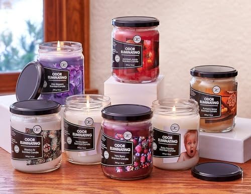 Vanilla Bean Odor Eliminating Candle 12 Ounce
