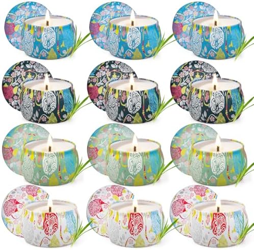 Feibao Citronella Candles 12Pack 360 Hour Burn