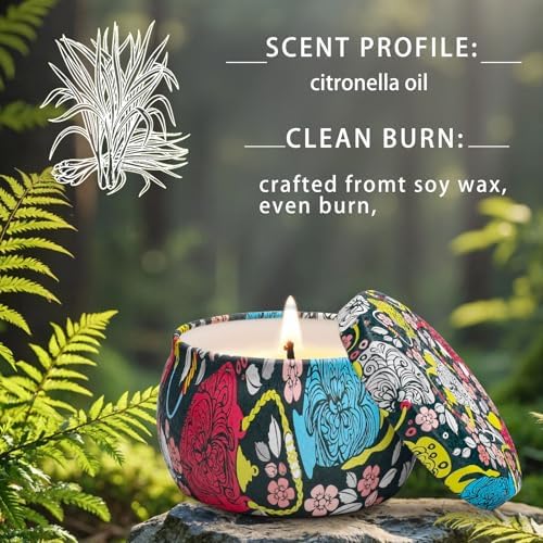 Feibao Citronella Candles 12Pack 360 Hour Burn