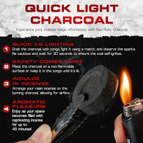 Sunlight Charcoal Instant Light Briquettes 100 Coals 33mm Quick Light