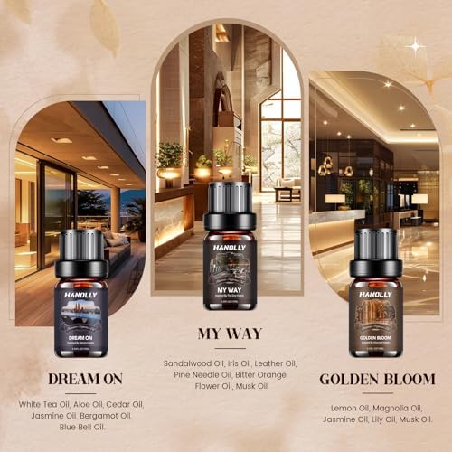 Hotel Diffuser Oils Gift Set - 6x10ML Luxury Essential Oil Collection