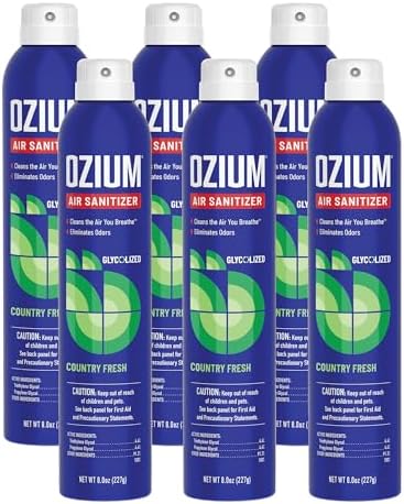 Ozium Air Sanitizer Spray 8 oz 6 Pack