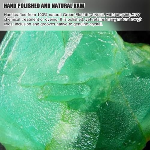 Natural Green Fluorite Crystal Sphere with Stand