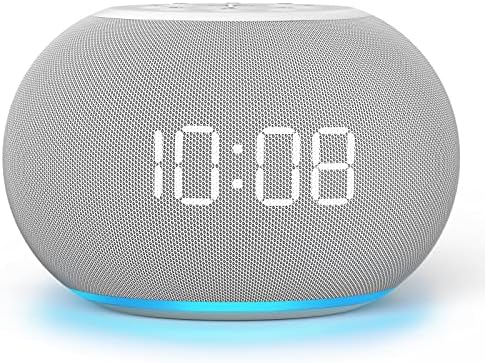 Reacher Auto-Dimmable Sound Machine Alarm Clock with Night Light