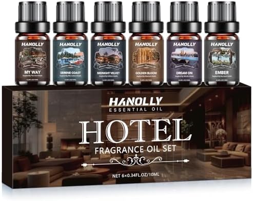 Hotel Diffuser Oils Gift Set - 6x10ML Luxury Essential Oil Collection