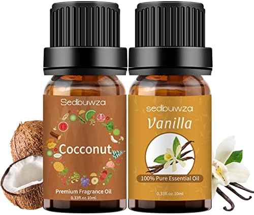 Sedbuwza Vanilla Coconut Essential Oil Set 2 x 10ml