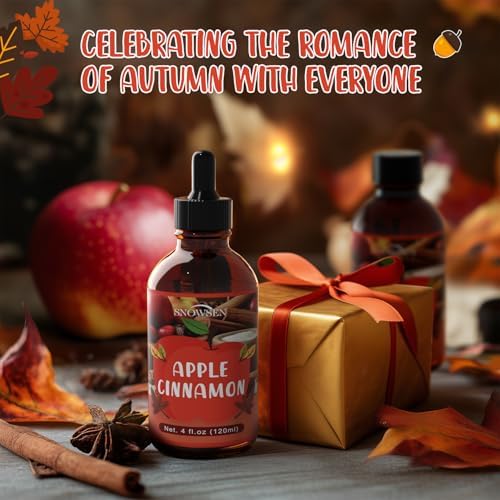 Apple Cinnamon Essential Oil 4 Fl Oz for Diffuser and DIY Use