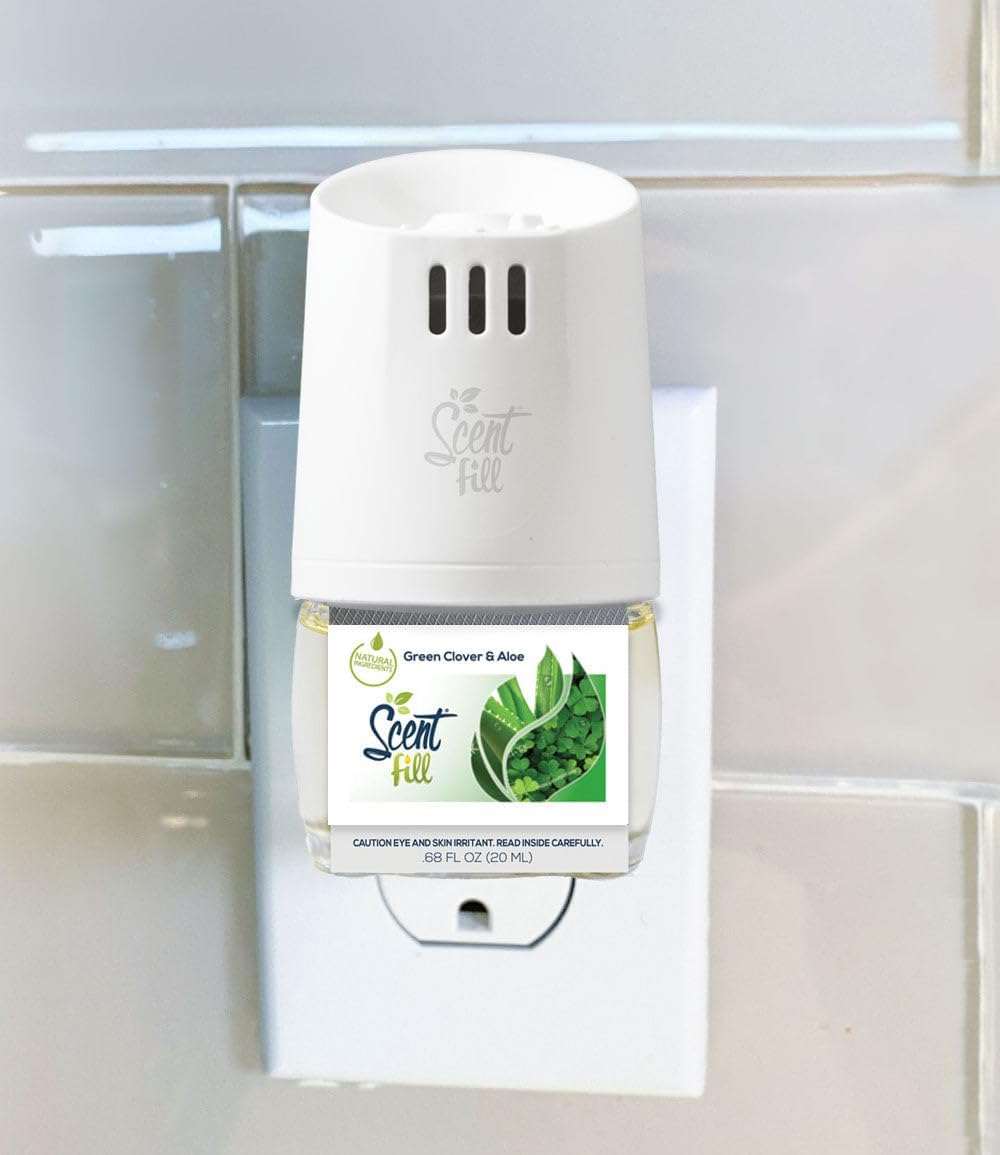 Scent Fill Green Clover Aloe Air Freshener 2 Refills Diffuser