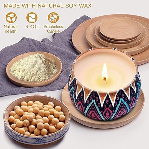 Scented Candles Gift Set 4 Pack Aromatherapy Stress Relief for Women