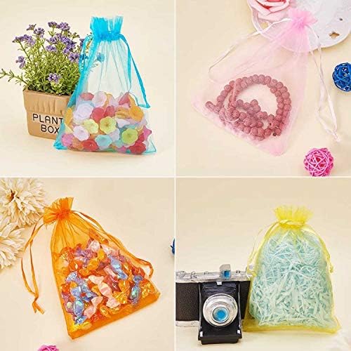 50pcs 4x6 Inch Mixed Color Drawstring Gift Bags